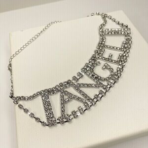 Angel Rhinestone Choker